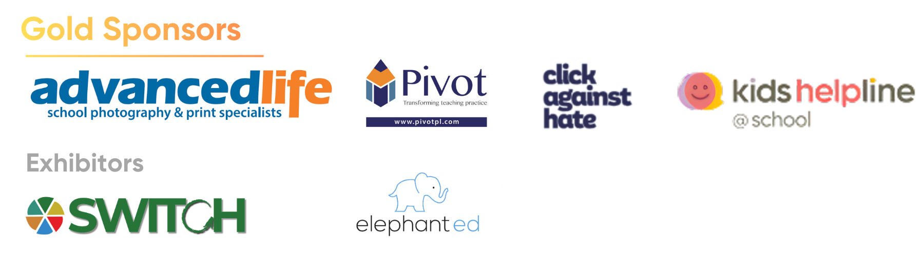 Conference sponsors logos